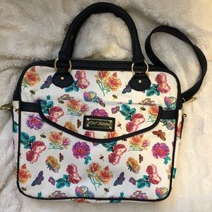 Betsey Johnson Padded Laptop Bag Crossbody
